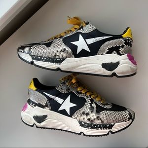 Golden Goose Running Sole Snake Print 38